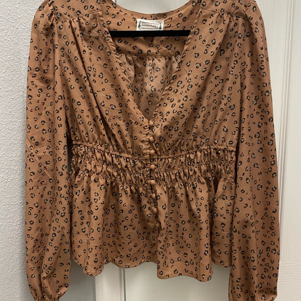 Leopard print blouse